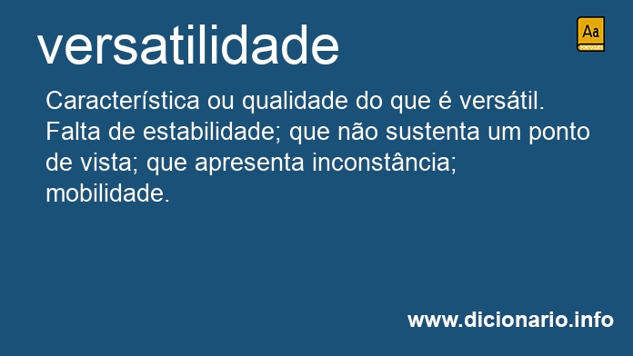 Significado de versatilidade
