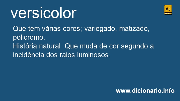 Significado de versicolor