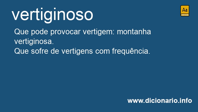 Significado de vertiginosos