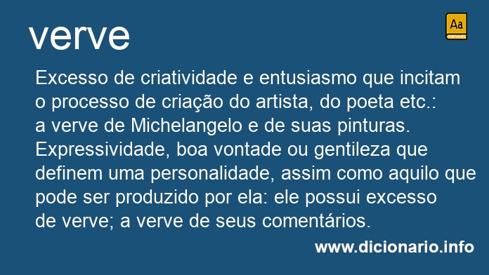 Significado de verves
