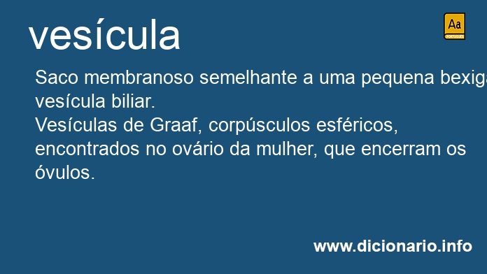 Significado de vescula