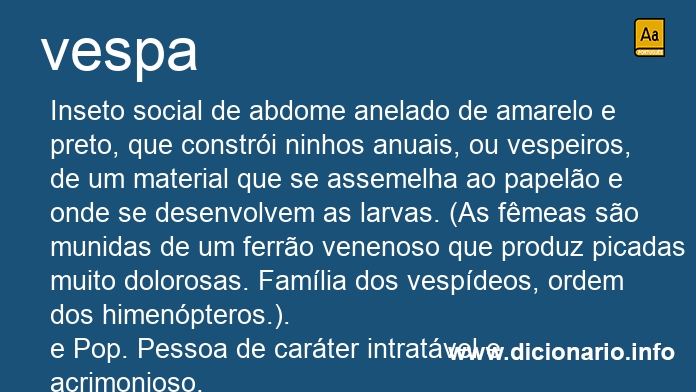 Significado de vespas