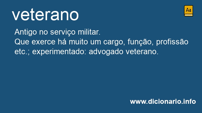 Significado de veterano