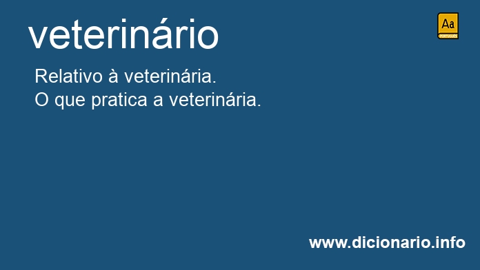 Significado de veterinrio