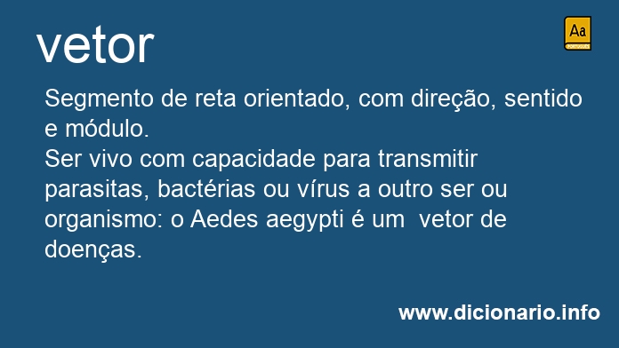 Significado de vetor
