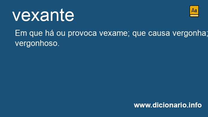 Significado de vexante