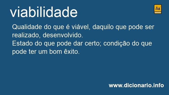 Significado de viabilidade