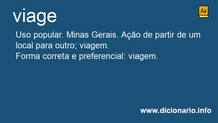 Significado de viage