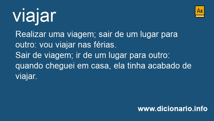 Significado de viajarei