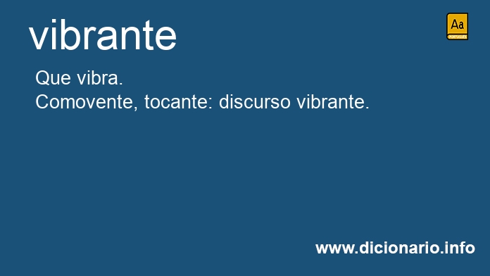 Significado de vibrantes