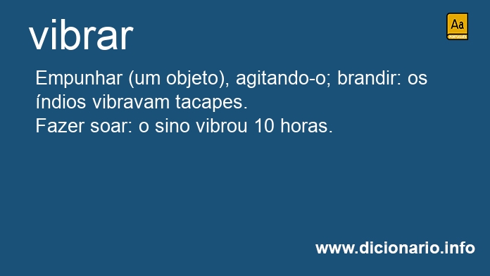 Significado de vibrares