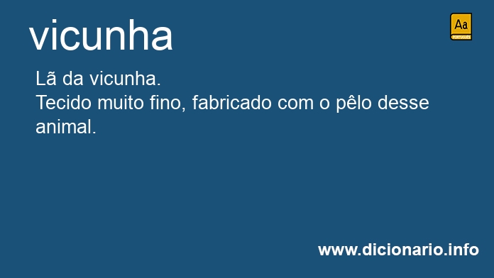 Significado de vicunha