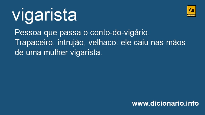 Significado de vigarista