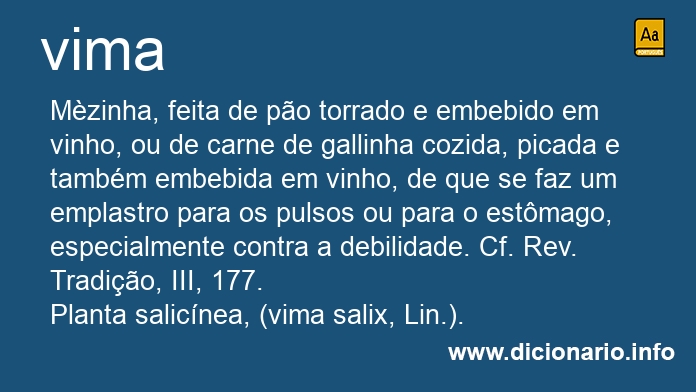 Significado de vima