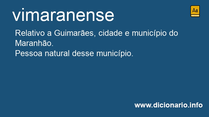 Significado de vimaranense