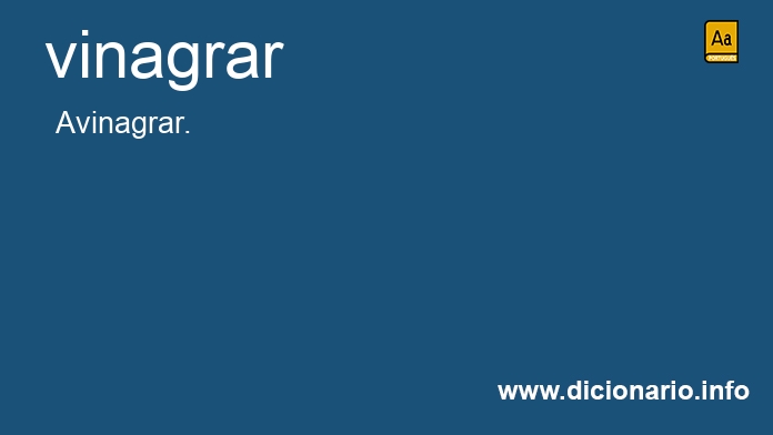 Significado de vinagrado