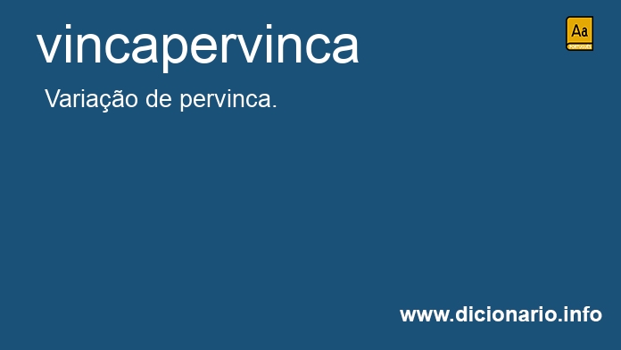 Significado de vincapervinca