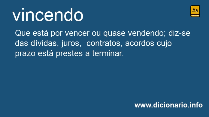 Significado de vincenda