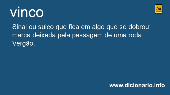 Significado de vinco