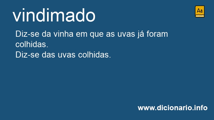 Significado de vindimada