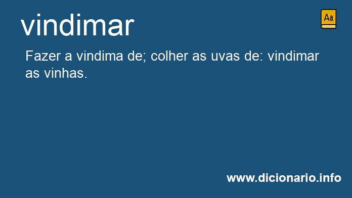 Significado de vindimaram