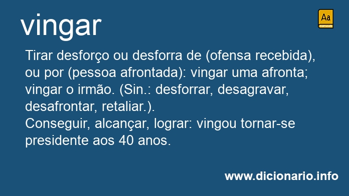 Significado de vingassem