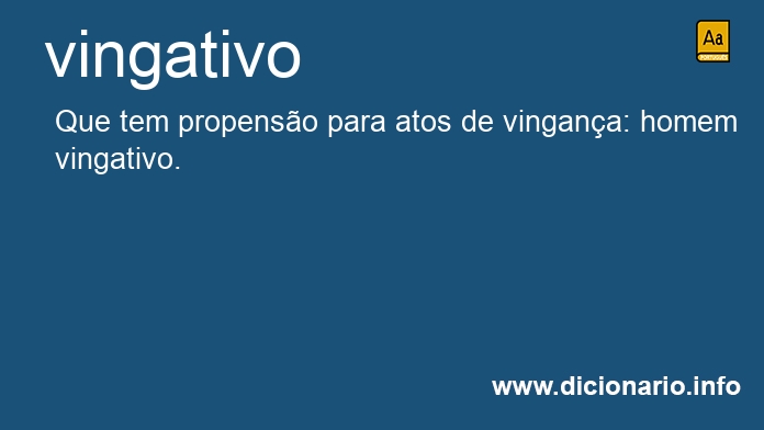 Significado de vingativo