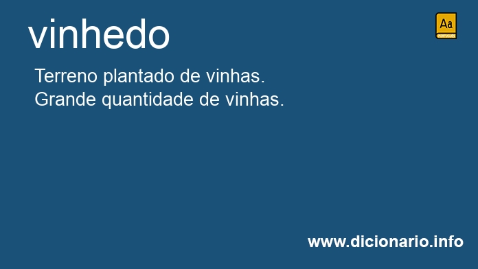 Significado de vinhedo