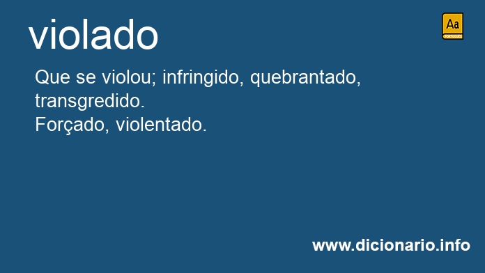 Significado de violado