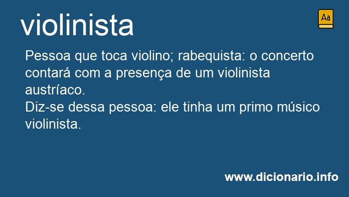 Significado de violinistas