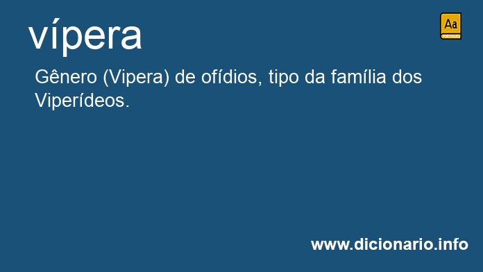 Significado de vpera