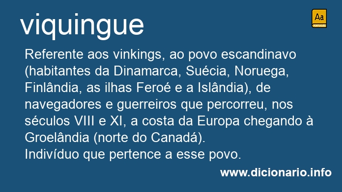 Significado de viquingue