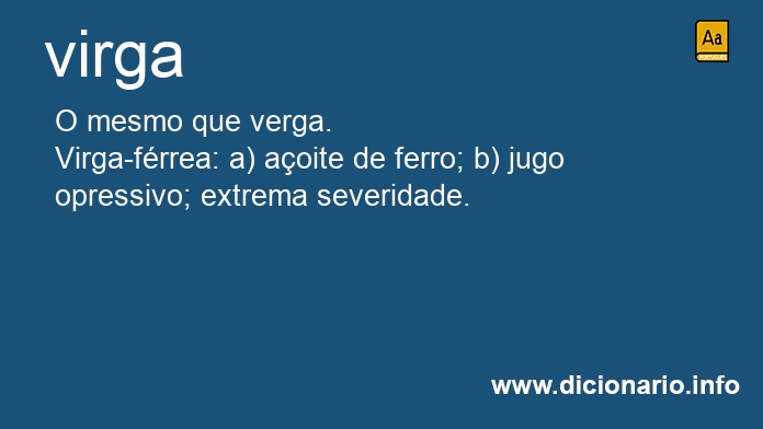 Significado de virga