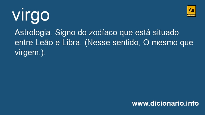 Significado de virgo