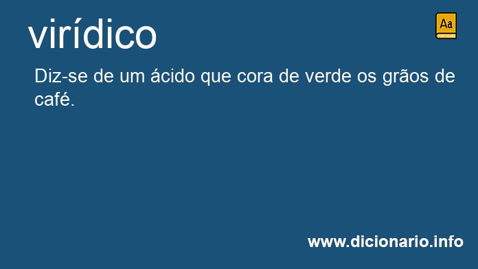 Significado de virdico