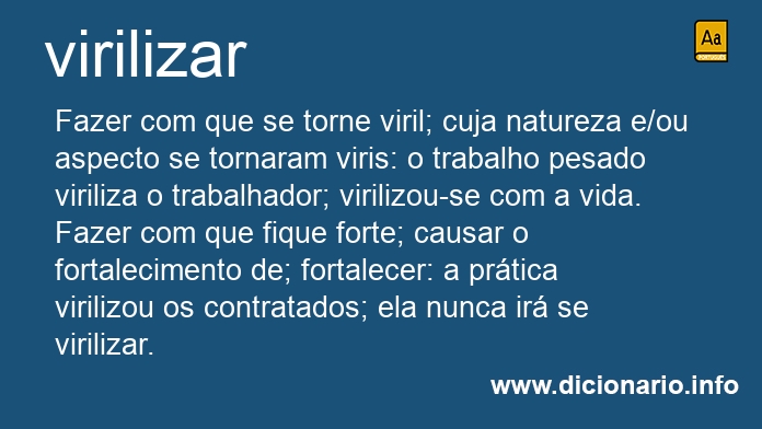 Significado de virilizar