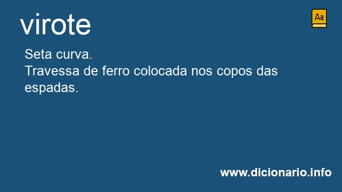Significado de virote