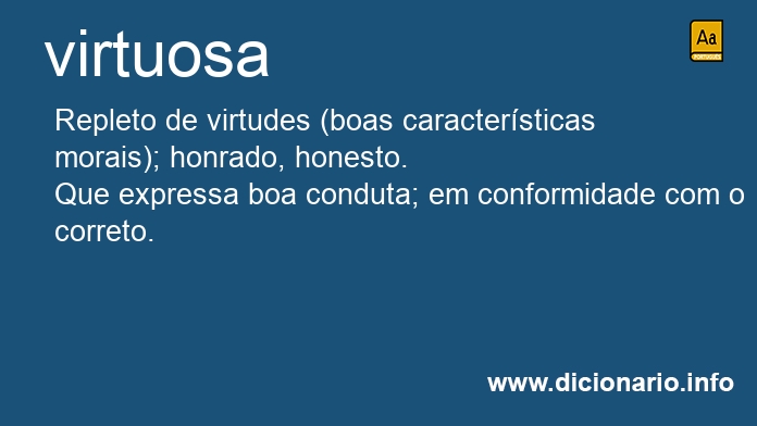 Significado de virtuosa