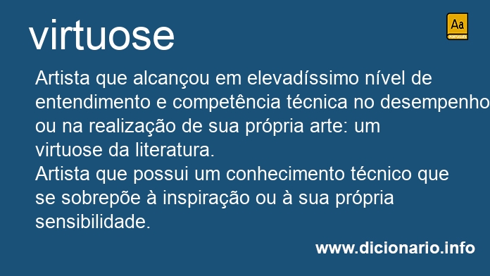 Significado de virtuose