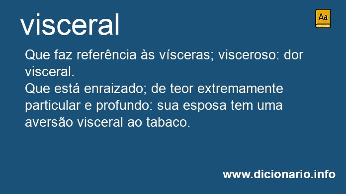 Significado de visceral