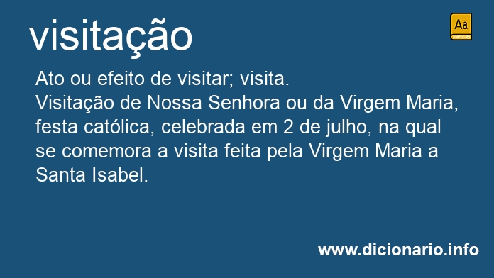 Significado de visitao