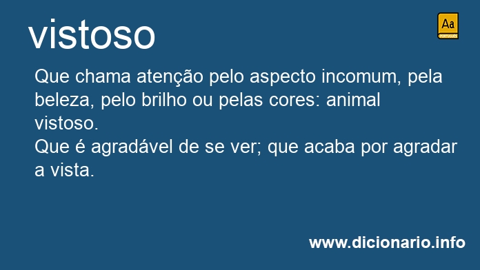 Significado de vistosos