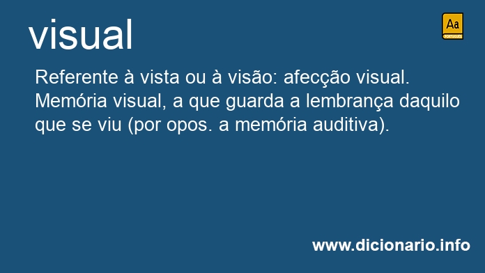 Significado de visuais