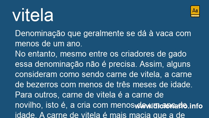 Significado de vitela