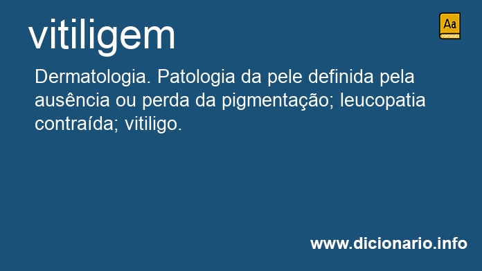 Significado de vitiligem