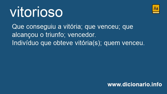 Significado de vitoriosa