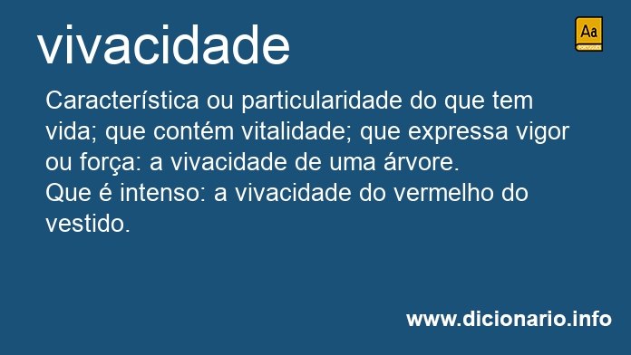 Significado de vivacidade