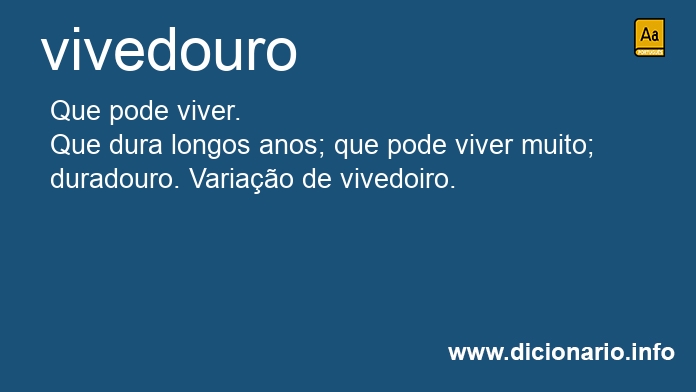 Significado de vivedouro