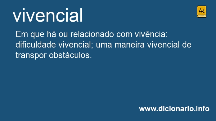 Significado de vivencial