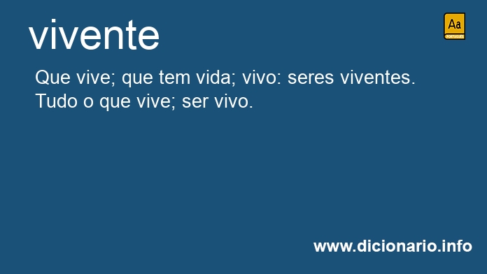 Significado de vivente